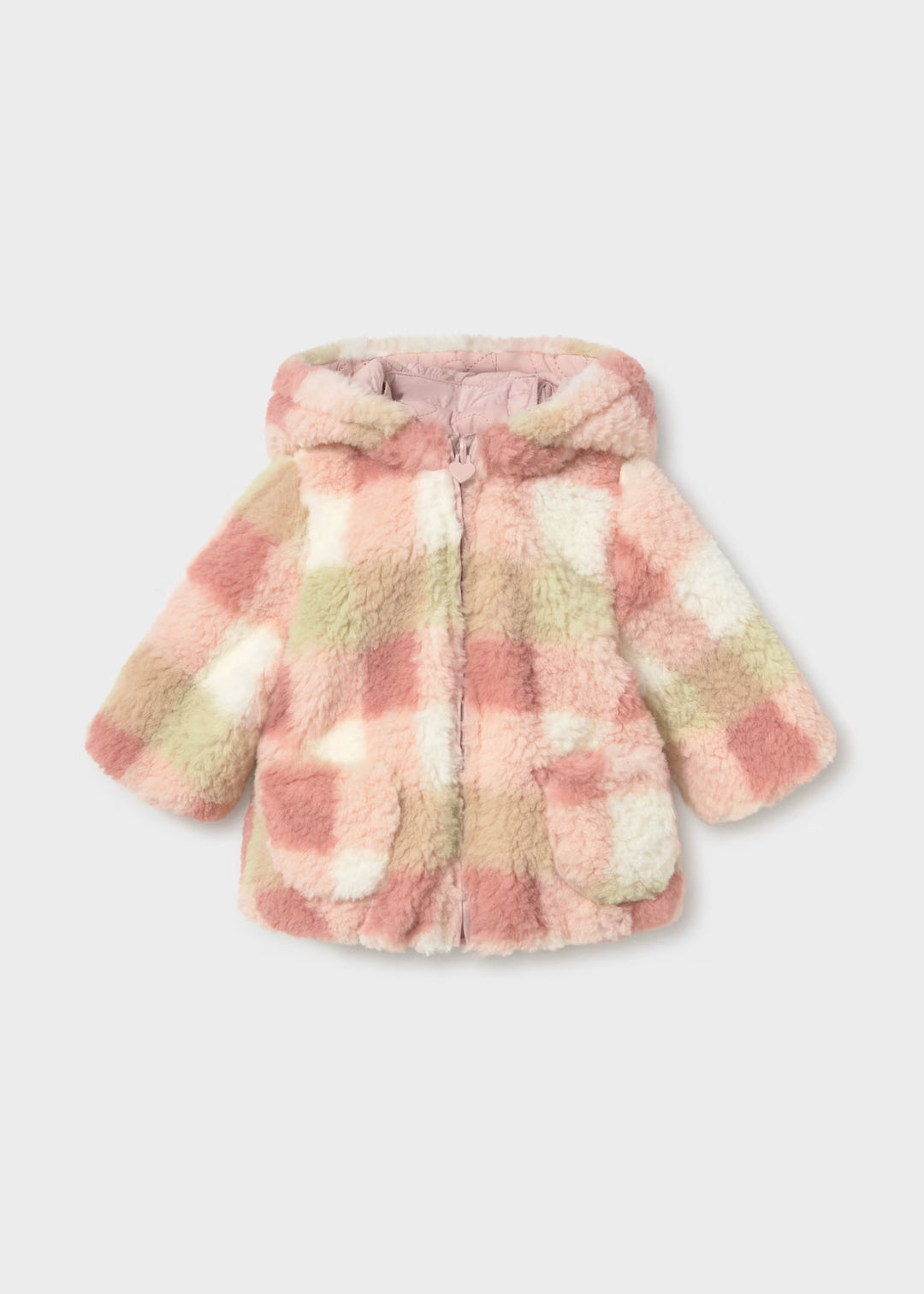 Newborn Girl Reversible Puffer Jacket