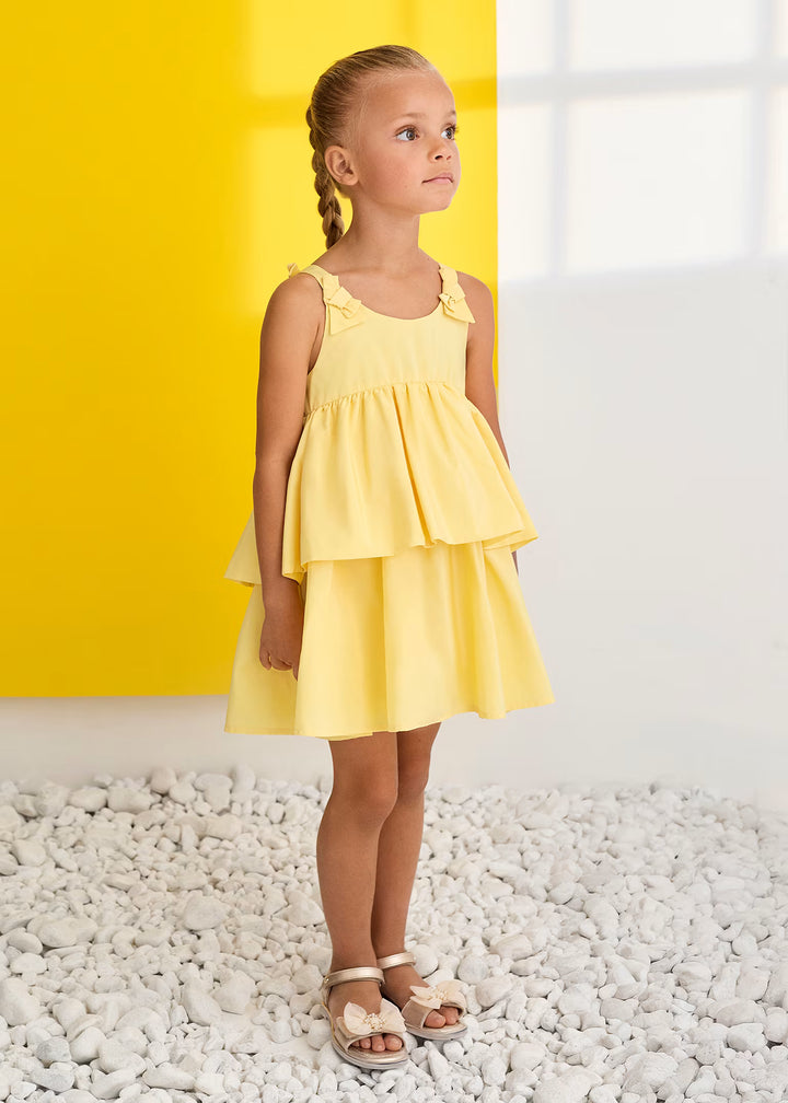 Ruffled Taffeta Dress