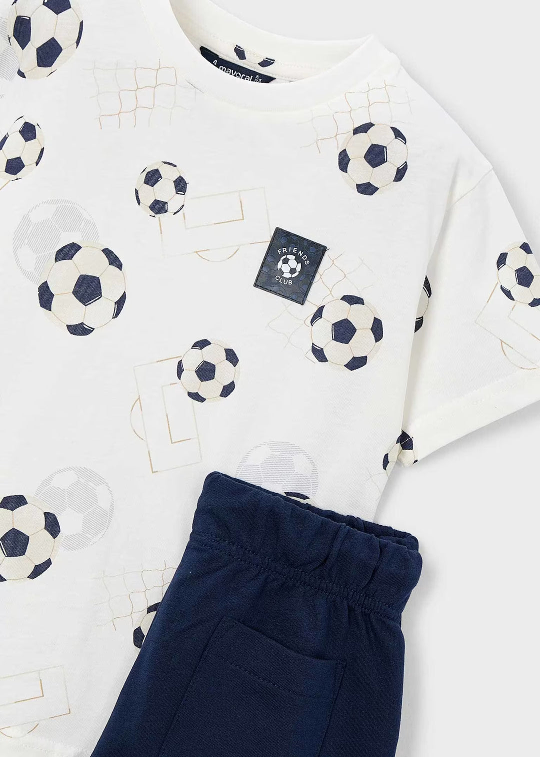 Shorts and Printed T-shirt Set Soccer
