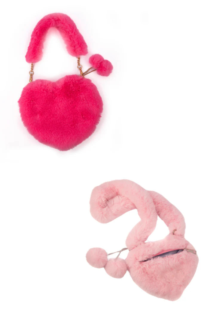 Pink Promise Furry Purse