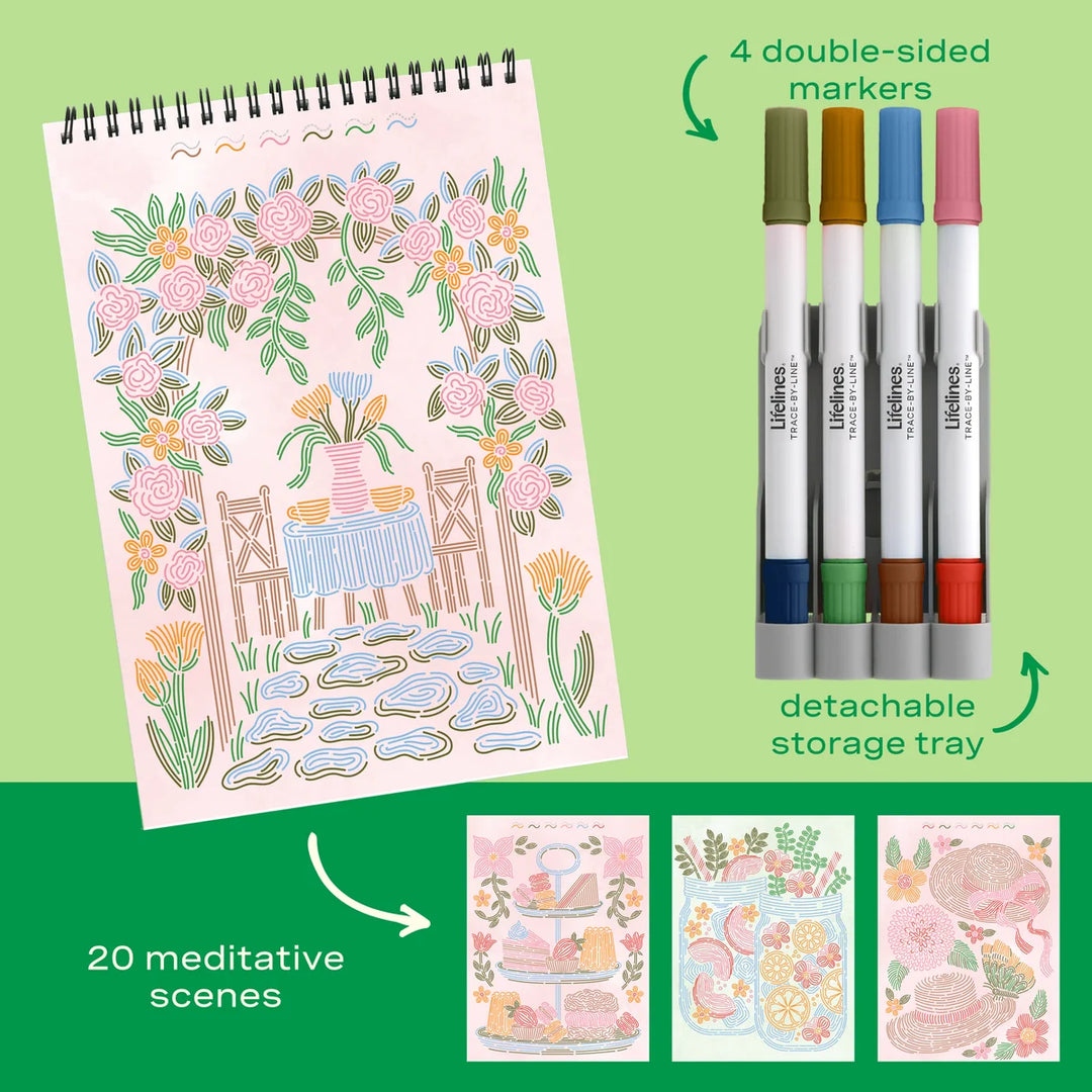 FlowArt® - Trace-By-Line, Brunch in Bloom