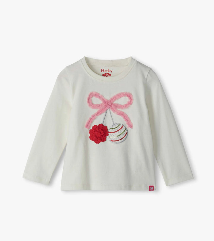 Ornament Gathered Back T-Shirt