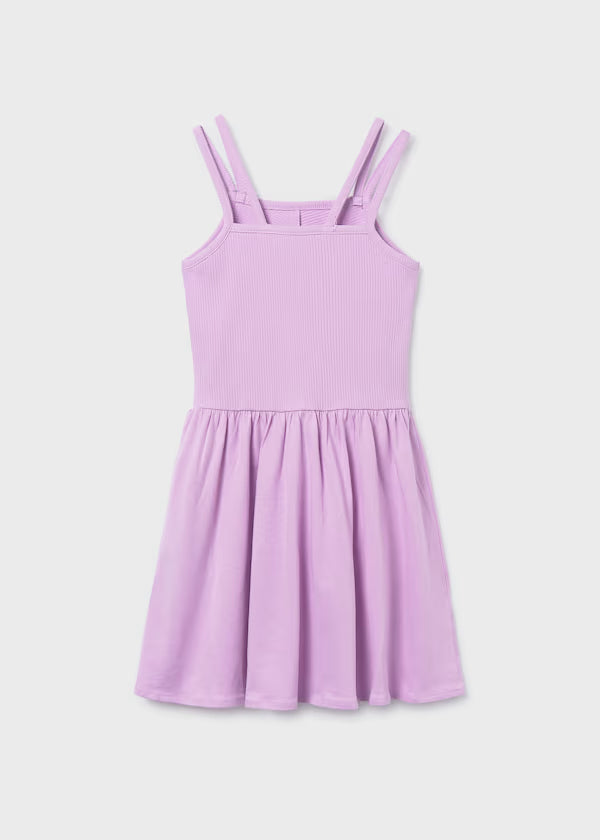 Lilac Ribbed Tank Dress
