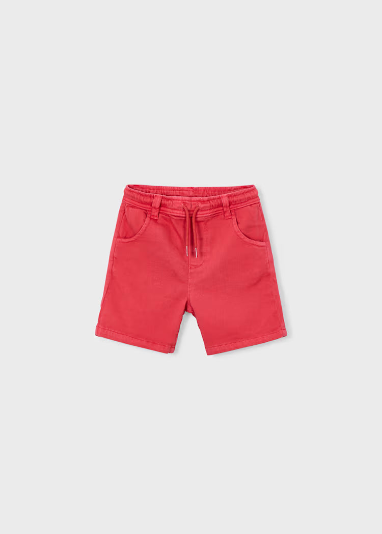 Drawstring Shorts in tomato