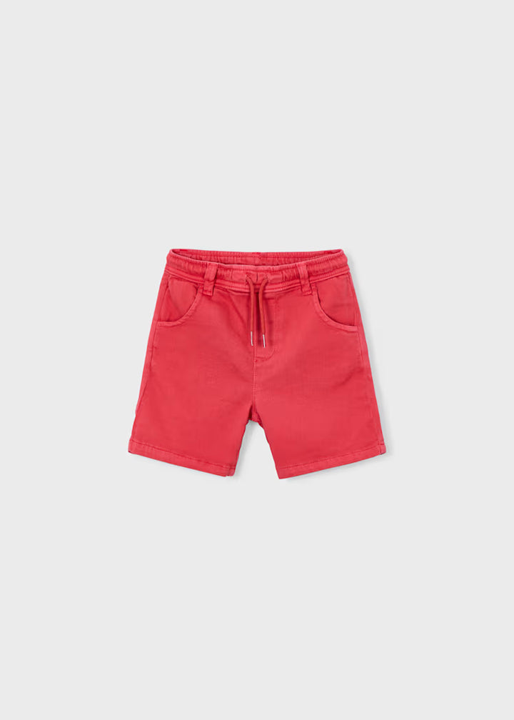 Drawstring Shorts in tomato