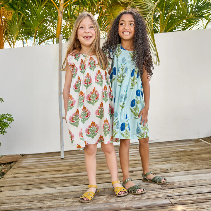 Girls Jaipur Dress Light Blue Dandelion