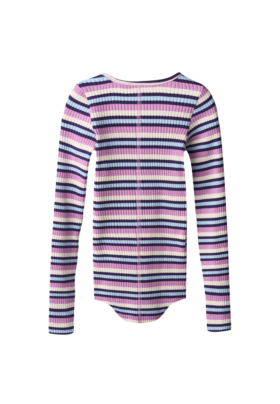 Rochelle Rose Camel Stripe Ribbed Top