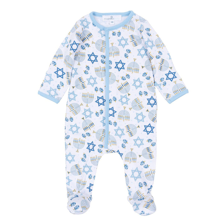 Dreidel Dreams Light Blue Footie