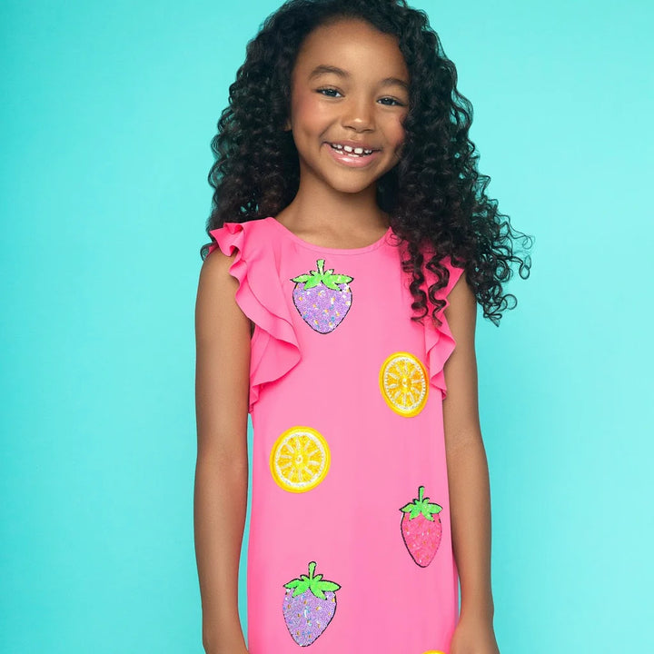 Flutter Dress Coral