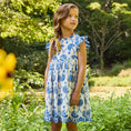 Load image into Gallery viewer, Blue Eyelet Cynthia Dress
