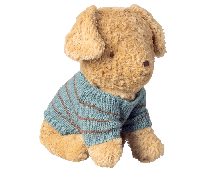 Puppy supply, Small, Knitted sweater - Dusty blue