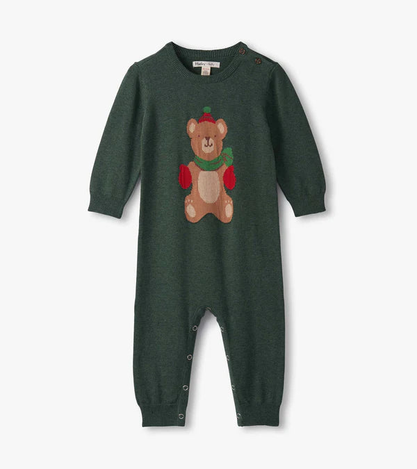 Teddy Bear Sweater Romper
