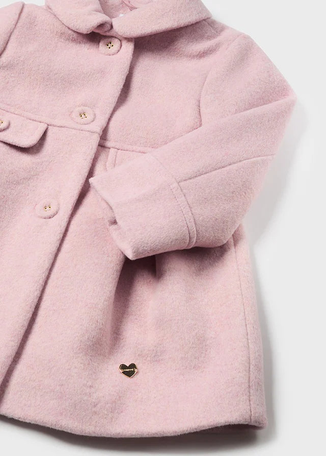 Petal Pink Wool Coat