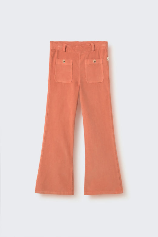 Pink Siena Soft Touch Corduroy Flared Pants