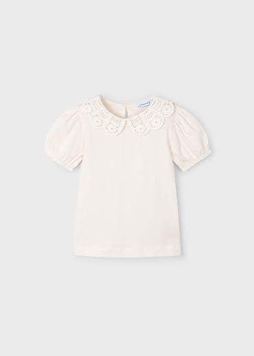 Crochet Collar Shirt