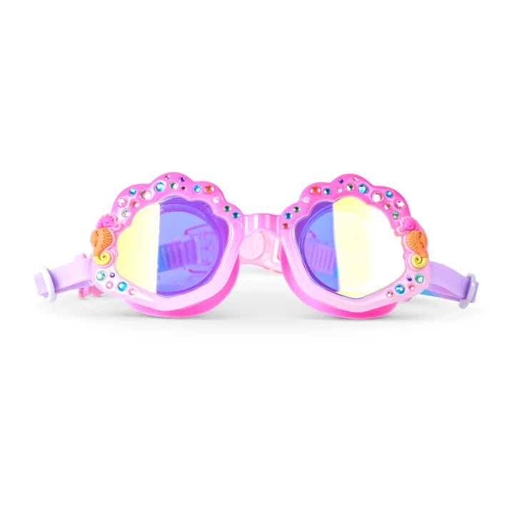 Enchanted Shoreline Kids’ Swim Goggles – Shimmer Seashell