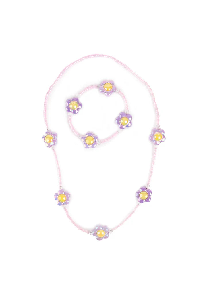Crazy for Daisies Necklace & Bracelet Set, 2pc