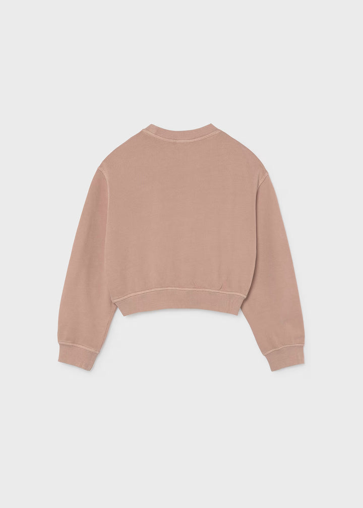 Flower Applique Pullover