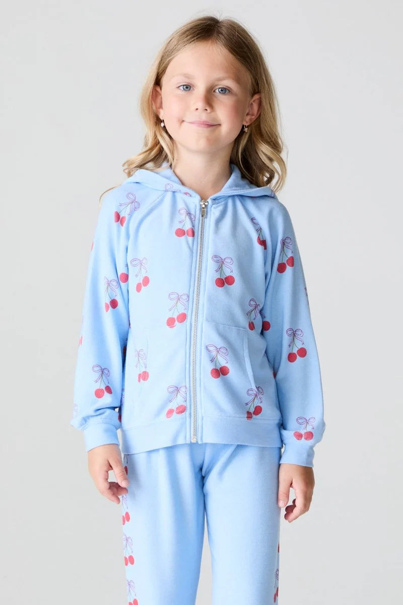 Cherry Bows Zip Up Hoodie