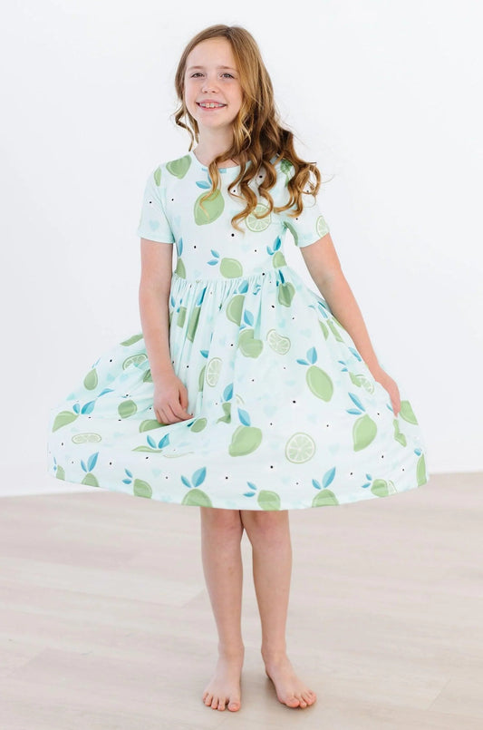 Key Lime Cutie Twirl Dress