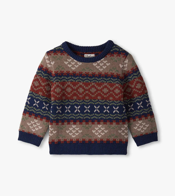 Vintage Fair Isle Crew Neck Sweater