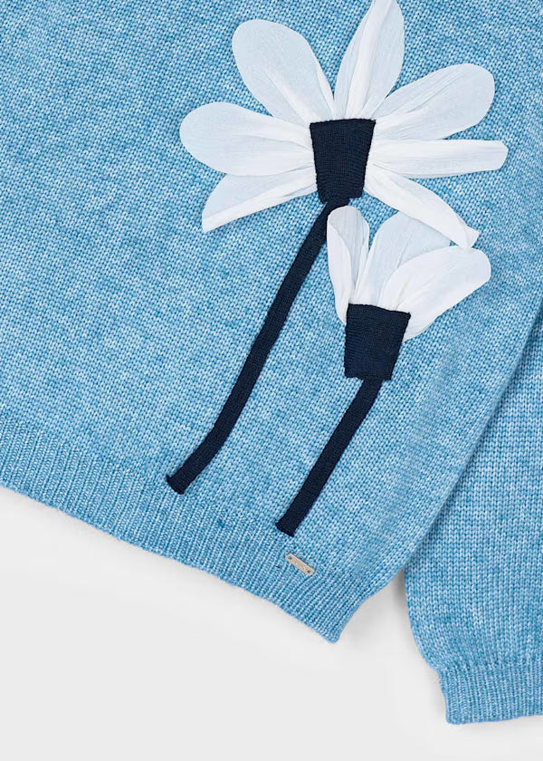 Flower Applique Sweater