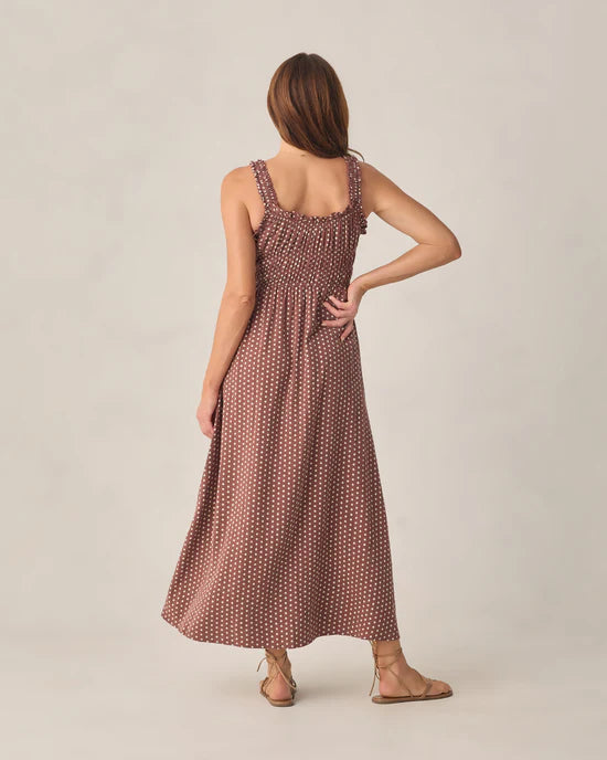 Jane Dress Chocolate Polka Dot