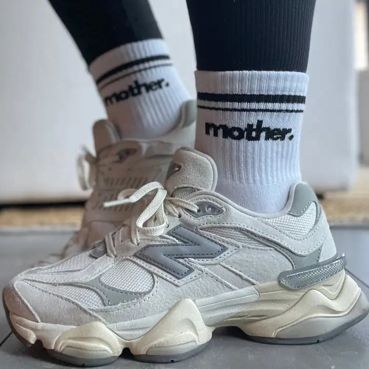 Mother. Throwback Half Crew Striped Socks
