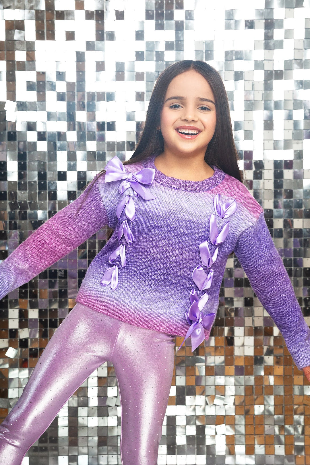 MIA New York Lace-Up Sweater