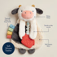 Load image into Gallery viewer, Cow Itzy Friends Lovey™ Plush
