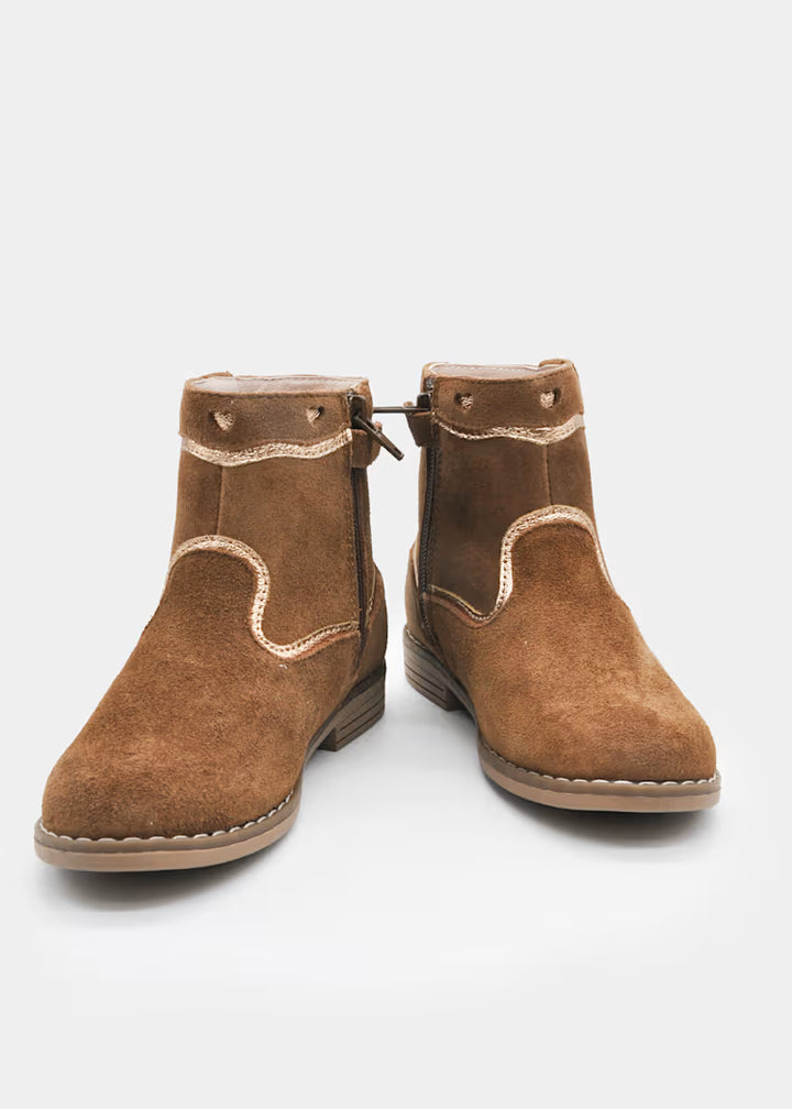 Fringe Suede Ankle Boots