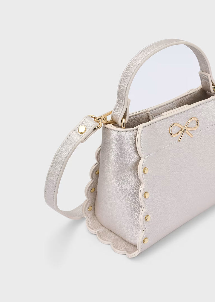 Faux Leather Bow Bag