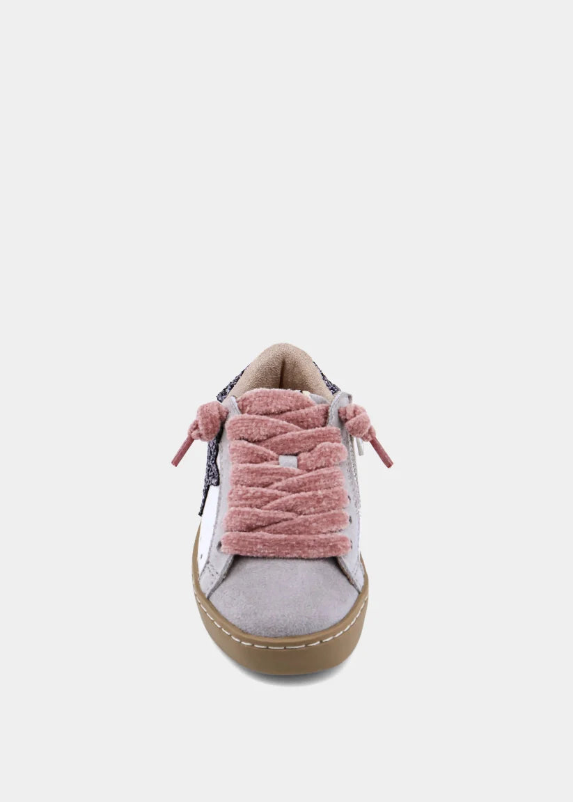 Paula Mini Pewter Glitter Sneaker