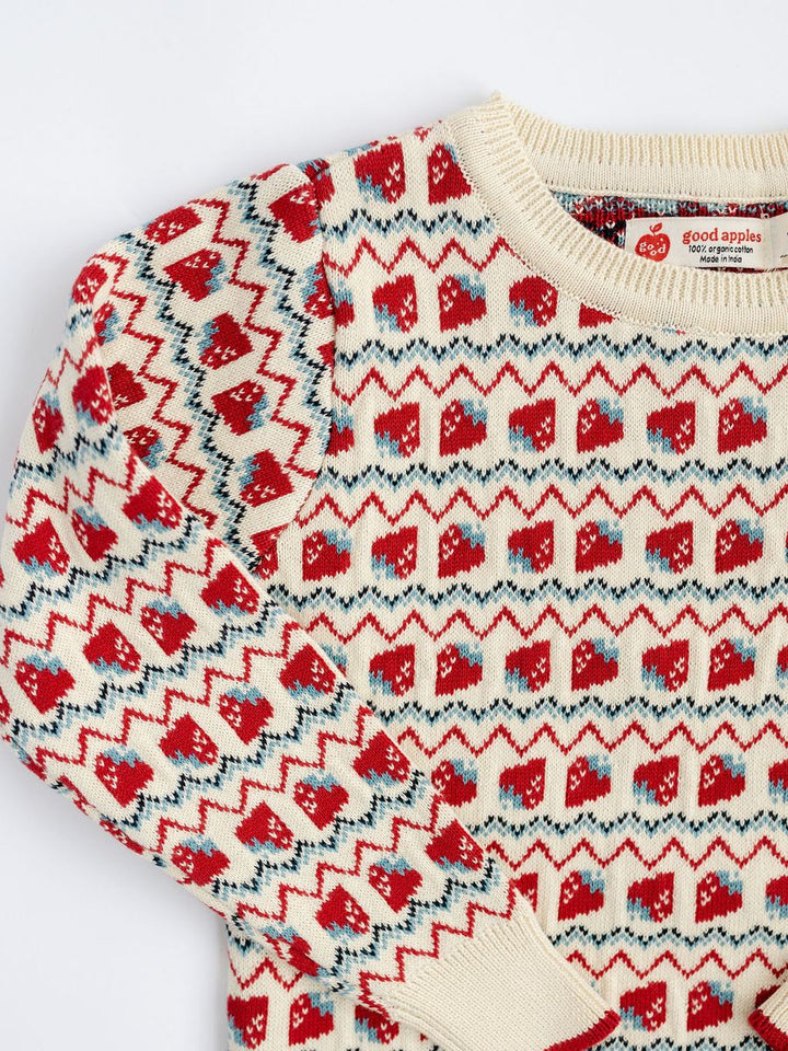 Red Heritage Strawberries Pullover