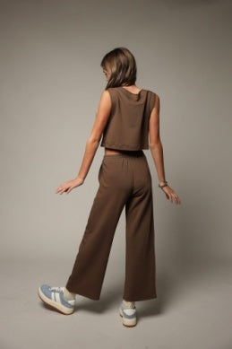 French Terry Pleated Front "City" Pant