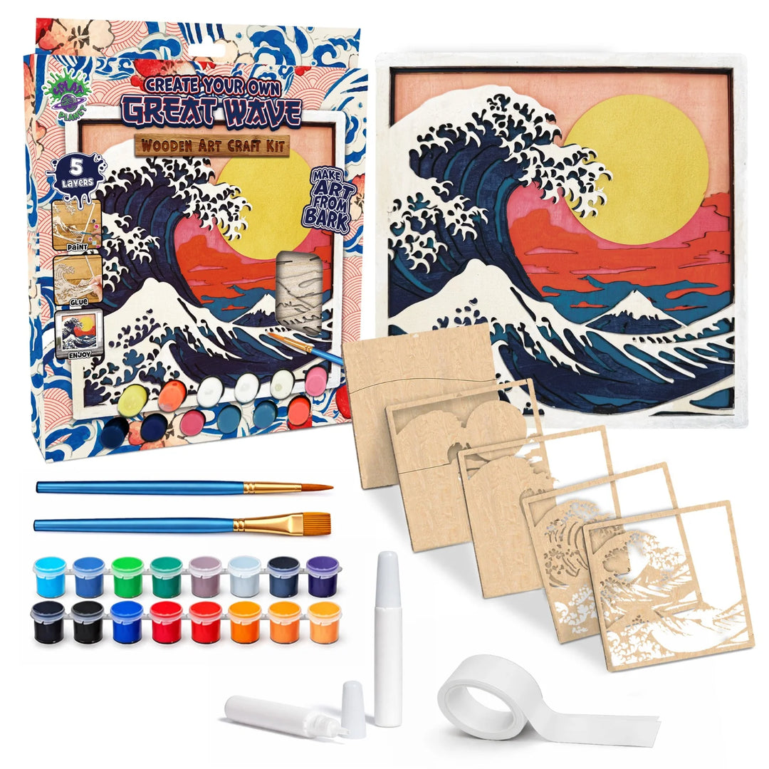 Great Wave Wood Art