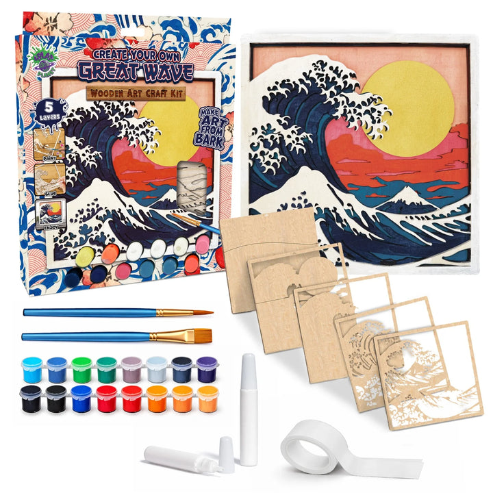Great Wave Wood Art