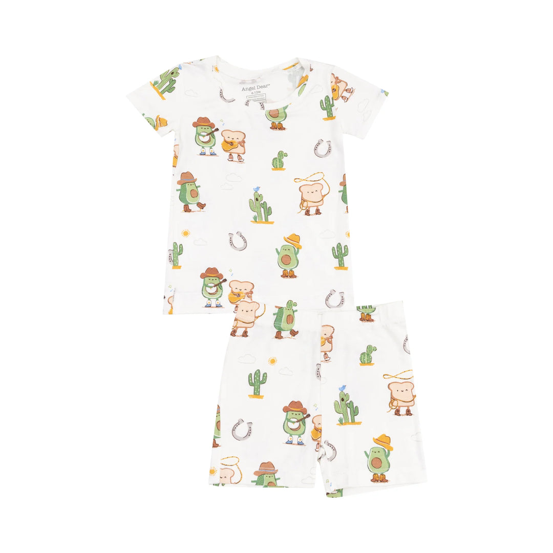 Avocado Toast Western Loungewear Short Set