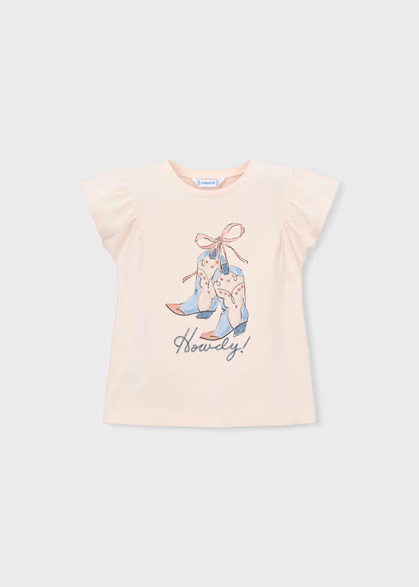 Howdy Cowgirl Boot Tee