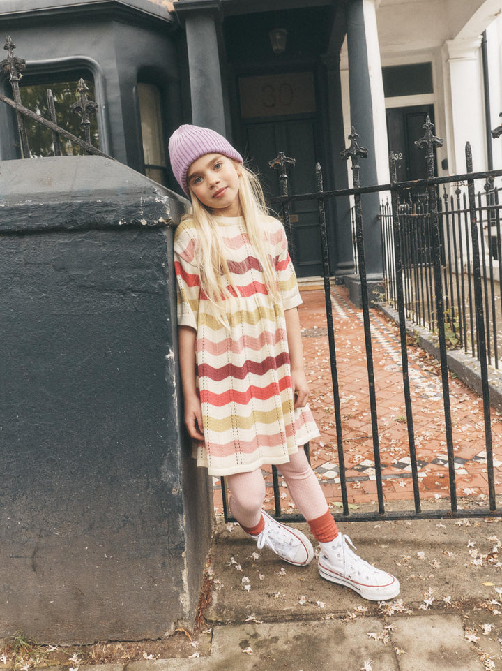 Pointelle Sweater Dress