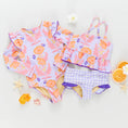 Load image into Gallery viewer, Purple Guilded Floral Joy Tankini
