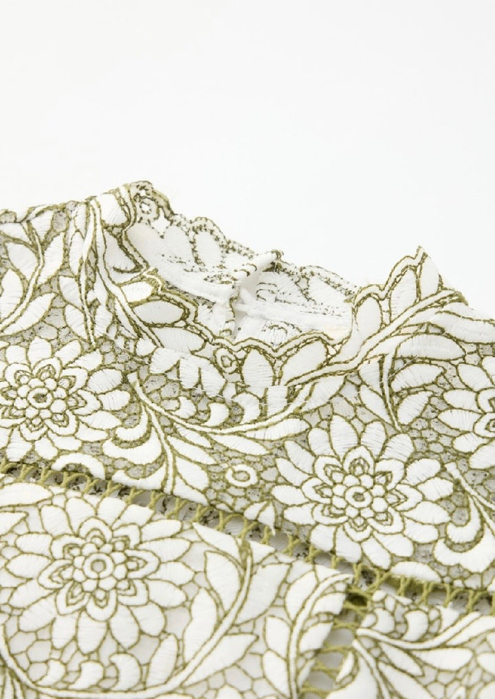 Primrose Embroidery Mini Dress