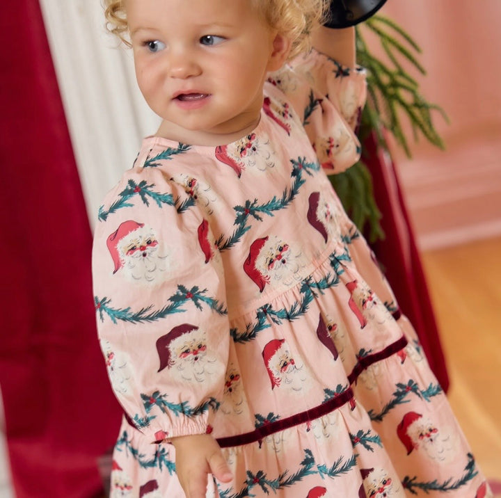 Maribelle Dress Set Santa Garland