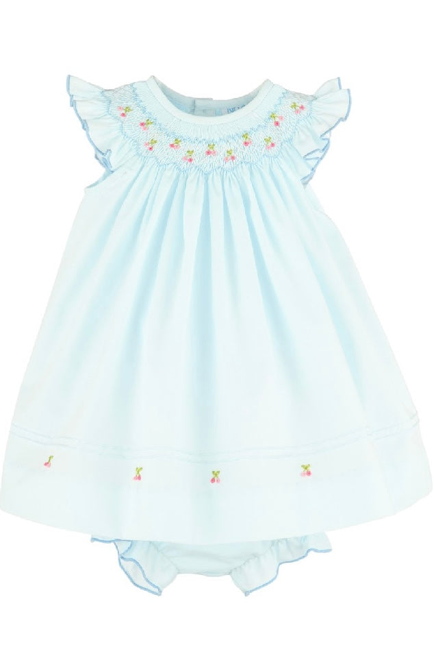 Cherries Smock Bishop Dress