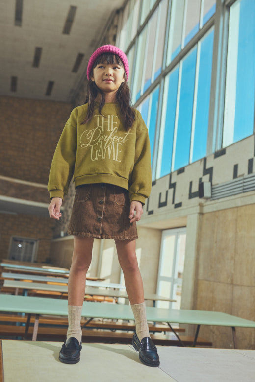 Washed Color Denim Skirt