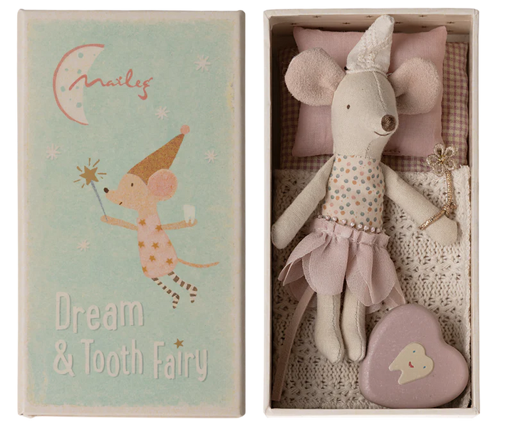 Tooth Fairy Mouse Little Sister in Matchbox
