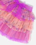 Load image into Gallery viewer, Tulle Mesh Skirt Lavender Fields Flowers
