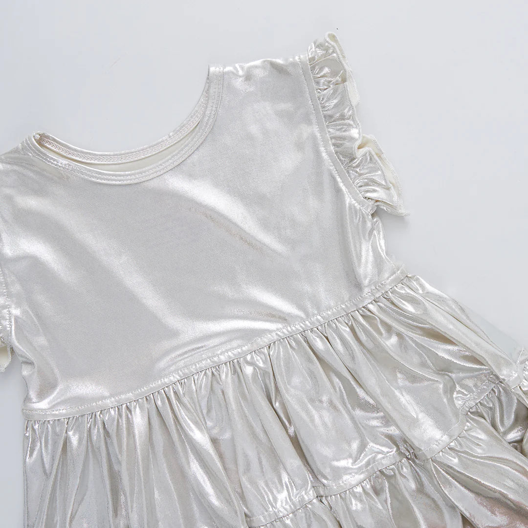 Champagne Lame Polly Dress