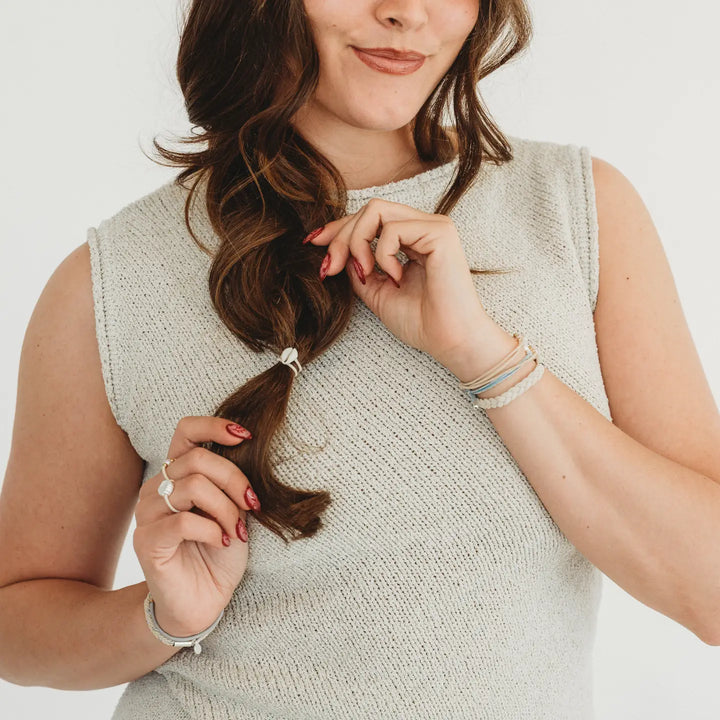 Seashell Beach Vibe Hair Tie Rings