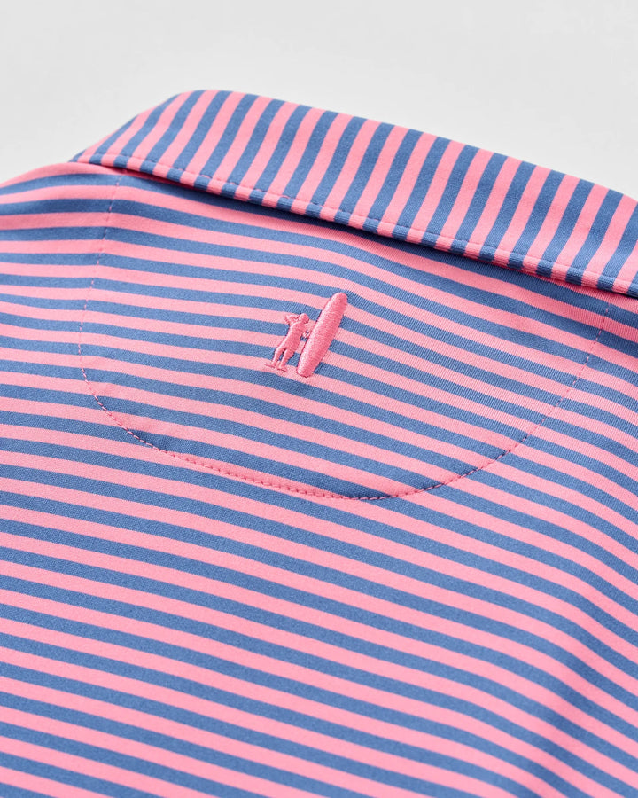 Performance Jersey Jr Polo Cruz Stripe Palm Lake